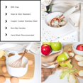 thumbnail image 4 of (White) - COOK With colour 7 Pc Kitchen Gadget Set Copper Coated Stainless Steel Utensils with Soft Touch Nylon White Handles, 4 of 7