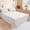 White, variant on Home Textile Boutique Clearance Blowout Sale! YHJFZM Bed Sheets High-end Hotel Sheets Luxurious Soft Quality Bedding Sheets Wrinkle- Fouling-