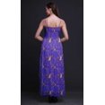 thumbnail image 3 of Bimba Robe Soleil de Plage pour Femmes à Corsage Smocké, Imprimé Feuilles Sèches et Chardonnerets Dorés - Très Petit, 3 of 7