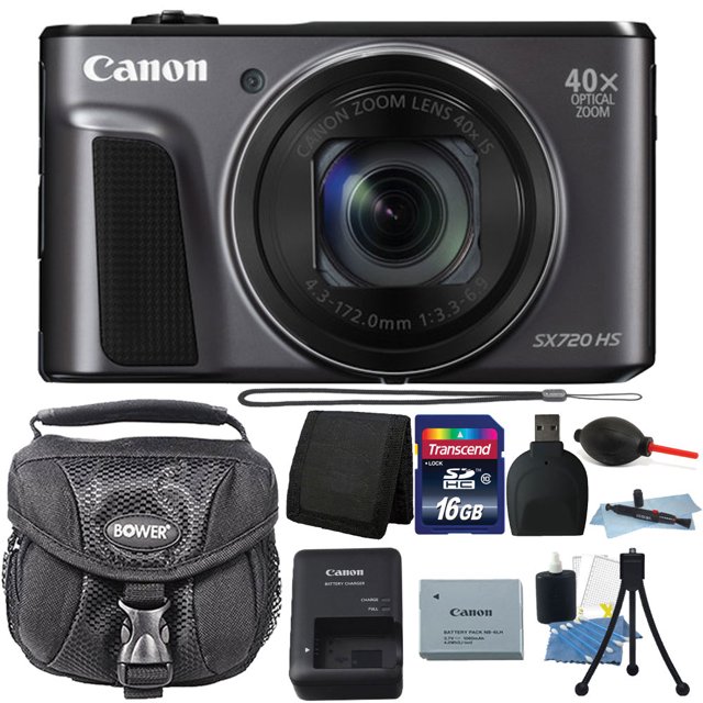 Canon PowerShot SX720 HS 20.3MP 40X Optical Zoom Wifi Digital Camera 16GB Bundle