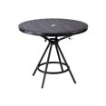 thumbnail image 1 of Safco CoGo Table Ronde Intérieure et Extérieure 36 Pieds Acier Résistant aux UV et aux Intempéries Table à Manger Extérieure avec Ouverture Parapluie, Noir (1 Unité), 1 of 4