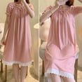 thumbnail image 4 of GZWYHT Chemises de Nuit pour Femmes Liquidation Vêtements de Nuit pour Femmes, Robe de Nuit pour Femmes Robes pour Dames Vêtements de Nuit, Chemises de Nuit et T-Shirts de Nuit pour Femmes, Lingerie Babydoll, Violet G, 4 of 7