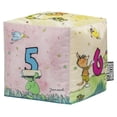 thumbnail image 1 of Pouf cube Janosch pour enfants – Pouf coloré en microfibre imprimée par Gouchee Home, 1 of 6