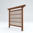thumbnail image 3 of Vita 80"L x 90"H Colonial Embossed Vinyl Privacy Screen, Brown, VA84051, 3 of 4