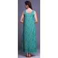 thumbnail image 4 of Bimba Nuisettes en Rayonne Imprimées pour Femmes Robe Sans Manches Tenue de Nuit Robe Maxi-2x, 4 of 5