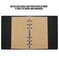 thumbnail image 3 of HAMPPLIES 160Pcs Vintage Kraft Paper Loose Leaf Binder Refills Unlined Notebook Filler Paper, 3 of 6