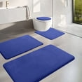 thumbnail image 1 of 2025-2026 Memory Foam Bath Mat Set, Bathroom Rugs For 4 Pcs Toilet Mats Universal Soft Comfortable Water Absorption Non-Slip Thick Machine Washable Easier To Dry Dark Clearance, 1 of 7