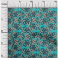 thumbnail image 1 of oneOone Georgette Viscose Fabric Leaves & Floral Block Print Fabric By The Yard 42 Inch Wide, 1 of 4
