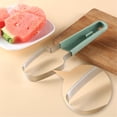 thumbnail image 2 of yeacher Premium Stainless Steel 3-in-1 Watermelon Slicer Set - Multi-Functional Kitchen Tool for Fruit Cutting, Green, Compact & Durable Design, 2 of 7