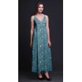 thumbnail image 3 of Bimba Robe Longue Maxi à Bretelles Spaghetti Ajustables Imprimée d'Oiseaux, Tenue de Plage d'Été - X-Grand, 3 of 6