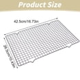 thumbnail image 3 of Oleegame 1PC Spoon And Lid Rest 1PCS Racks For Cooking And Baking 10" X 16"Heavy Duty Stainless Wire Rack For Baking Grilling Roasting Oven & Dishwasher Fits Half Sheet Pan Black, 3 of 6