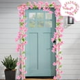thumbnail image 1 of XYAIYT Simulation Spring Flower Wall Hanging,72.83in Artificial Orchid Vines for Indoor Living Room Decor,Rattan Decorative Hanging for Weddings,Events Home Styling(Pink), 1 of 6