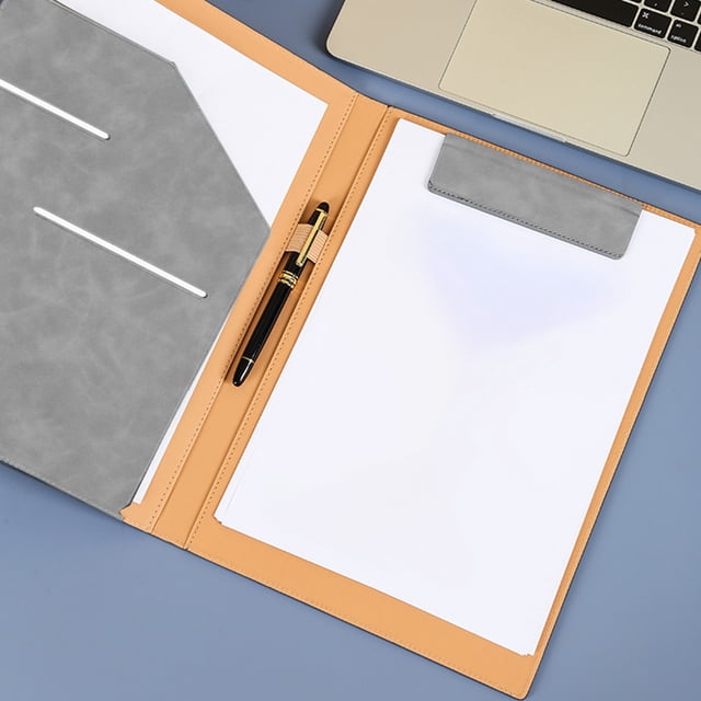 Yhmxh Office Supplies Office Desk Accessories Office Organizer Desk Organizers Multi-function Business Folder Leather Manager Splint Magnet Contract Folder Business Contract Book