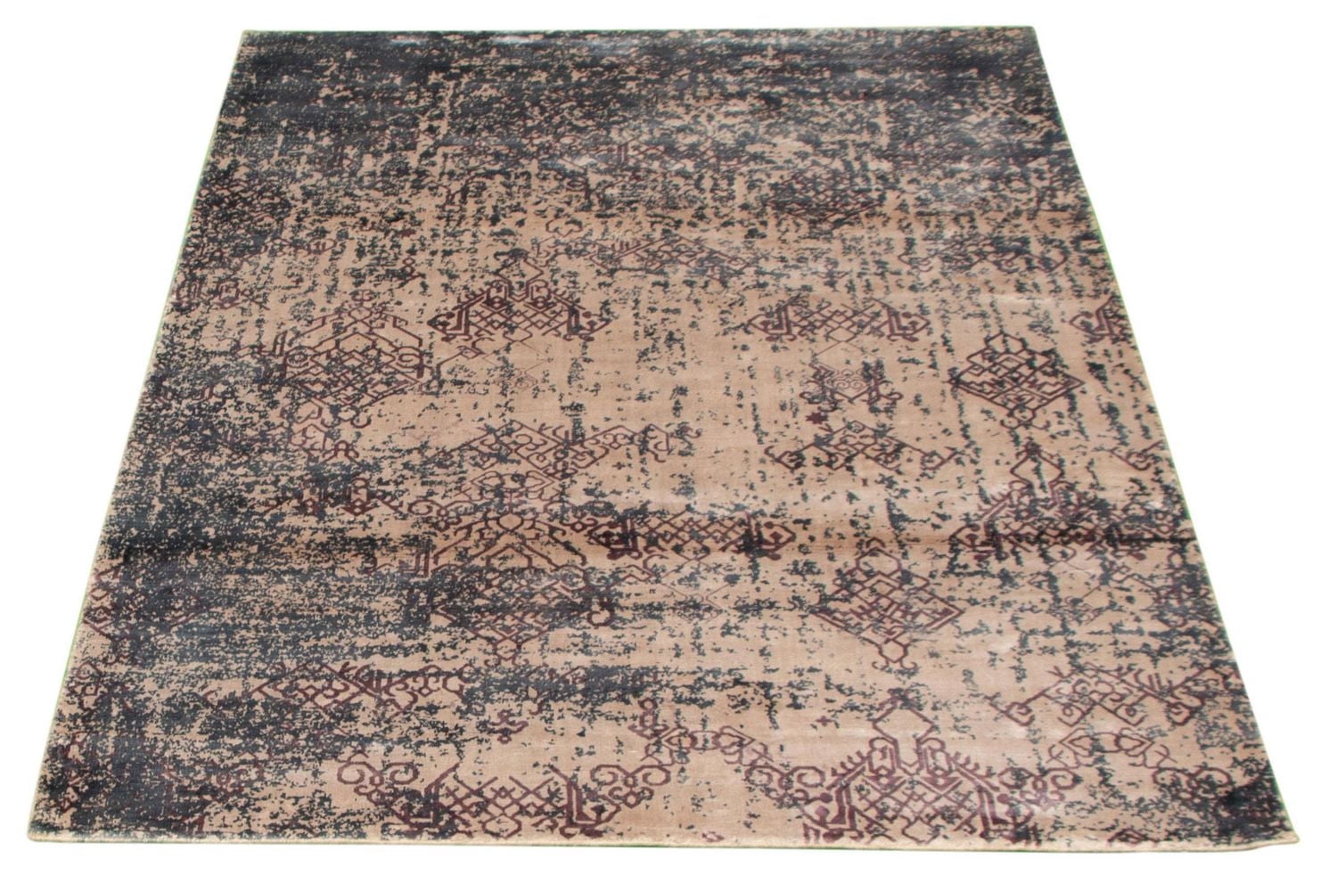 ECARPETGALLERY 4'11" x 7'7"  Contemporary Galleria Hand Loomed Area Rug for Living Room, Dining Room and Bedroom in Ivory