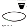 thumbnail image 2 of Unique Bargains 715mm Inner Girth 10mm Width Cogged V Belts Rubber Drive Belt for Power Transmission, 2 of 6