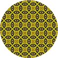 thumbnail image 1 of Ahgly Company Machine Washable Indoor Round Transitional Bakers Brown Area Rugs, 7' Round, 1 of 7