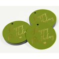 thumbnail image 3 of Inkdotpot Pack Of 100 Real Gold Foil Paper Tags Happy Birthday Favor Hang Tags, 3 of 6