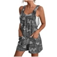 thumbnail image 1 of Penkiiy Combinaison Décontractée Sans Manches pour Femme, Gris Foncé, TG, 1 of 6