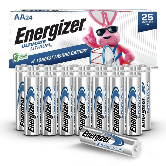 Energizer Piles AA, Pile AA au Lithium Ultime, 24 Unités