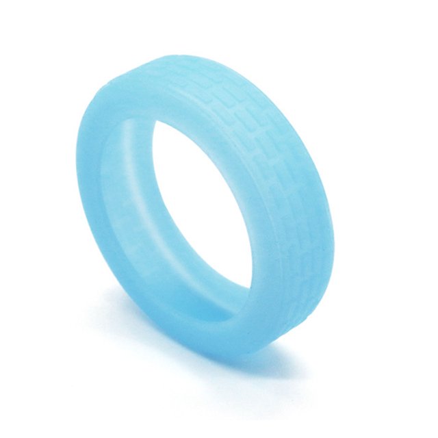 Luggage Wheels Protector Suitcase Small Parts Wear Resistant Silicone Protection Cover For Most Spinners Wheels Glow blue 4pcs