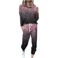 thumbnail image 2 of Ventes de Liquidation Tenues tumgatte pour Femmes Tenues Décontractées Grande Taille Tenues d'Automne pour Femmes Ensemble de Détente Mode Imprimé Manches Longues Col Rond Pull Hauts et Pantalons Survêtements pour Femmes Ensemble 2 Pcs, 2 of 5