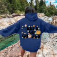 thumbnail image 4 of WEAIXIMIUNG Sweat à Capuche pour Femmes Mode Décontractée Lettres Imprimées devant et derrière Sweat à Capuche Décontracté Ample, 4 of 7