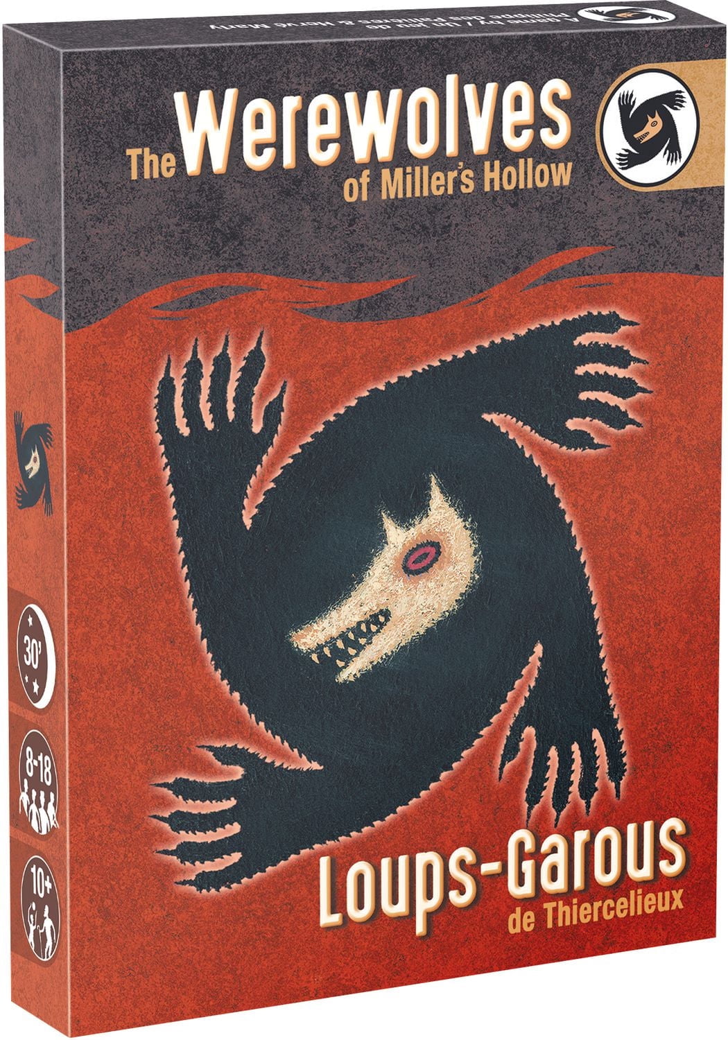 Loups-Garous/Werewolves (Version anglaise et française) Un jeu de plateau/cartes de Zygomatic | 8 à 18 joueurs | Un jeu de fête pour la famille | Jeu de 40 minutes | 10+