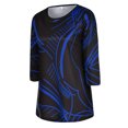 thumbnail image 4 of Mode Femme Printemps Imprimé Manches Mi-Longues Col Rond T-Shirt Décontracté;Halloween;Action de Grâce;Noël;Travail;Maison;Quotidien;Casual;rendez-Vous;Anniversaire;Fête, 4 of 8