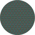 thumbnail image 1 of Ahgly Company Tapis Rond Lavable en Machine Intérieur Transitionnel Vert, 6 Pieds Rond, 1 of 7