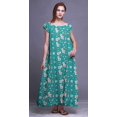 thumbnail image 3 of Bimba Robe de Nuit Imprimée pour Femmes en Rayonne Longue Maxi Robe de Sommeil Robe de Nuit, 3 of 4