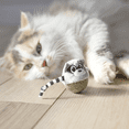 thumbnail image 2 of Quirky Kitty Rolly Raccoon Bobbler Herbe à Chat Compressée Jouet pour Chat Balle, 2 of 9