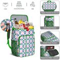 thumbnail image 3 of Small Floral Botanical Pattern Insulated Cooler Backpack, Leakproof Waterproof Lunch Backpack for Spring and Summer Outdoor Activities, 3 of 6