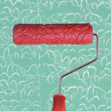 Langgg 7-Inch Assorted Embossed Pattern Wood Pattern Roller Wood Painting Painting Roller with Plastic Paint Roller Wood Handle 11