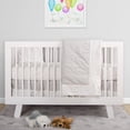 thumbnail image 2 of BabyFad Ensemble de Literie de Bassinette 9 Pcs en Minky Blanc, 2 of 6