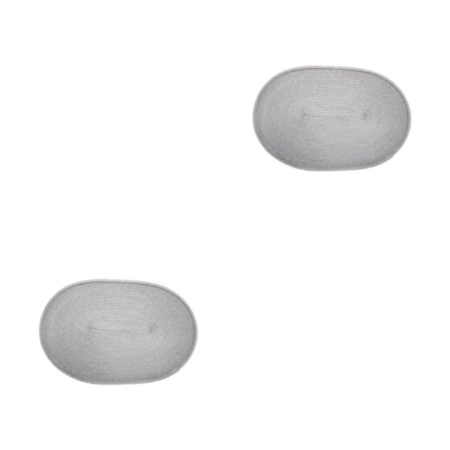 kurtrusly Table Kitchen Place Mat Apposite For Dining Table Wide Application Place Mat For Dining Table Easy To Clean light gray 2Set