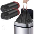 thumbnail image 2 of Self Closing Drawstring Bag Garbage Bags Black Fit for Office Kitchen, 2 of 4