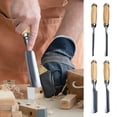 thumbnail image 3 of Woodworking Tools – Wood Carving Tools Pro Ofessional 4X Woodworking Chisel Set with Ergonomic Hand Tools for Carpenters Beginners Portable, 3 of 7
