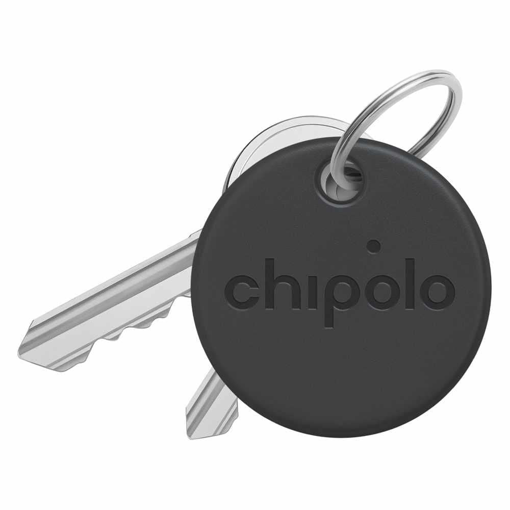 Chipolo One Spot 4 pack - Item Finder, Bluetooth Tracker, GPS Wireless Technology (Works with Find My) - Almost Black