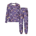 thumbnail image 3 of MKOSPLRT Pyjamas d'Halloween pour Tout-Petits Filles Garçons Vêtements de Nuit Ensembles 2 Pcs Manches Longues Col Ras du Cou Hauts Bas de Pyjama Tenue de Détente des Fêtes 3-15 Ans, 3 of 10