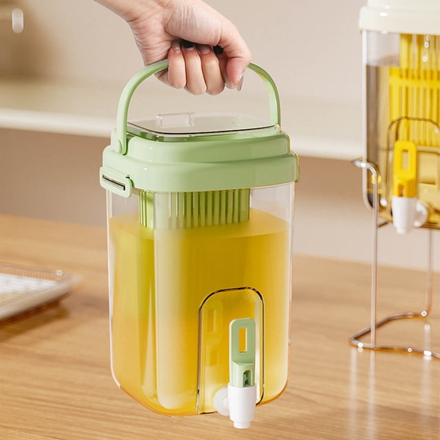 Bouilloire à Eau Froide avec Robinet - Grande Capacité, Distributeur de Boissons Portable avec Filtre., Vert, JKODE