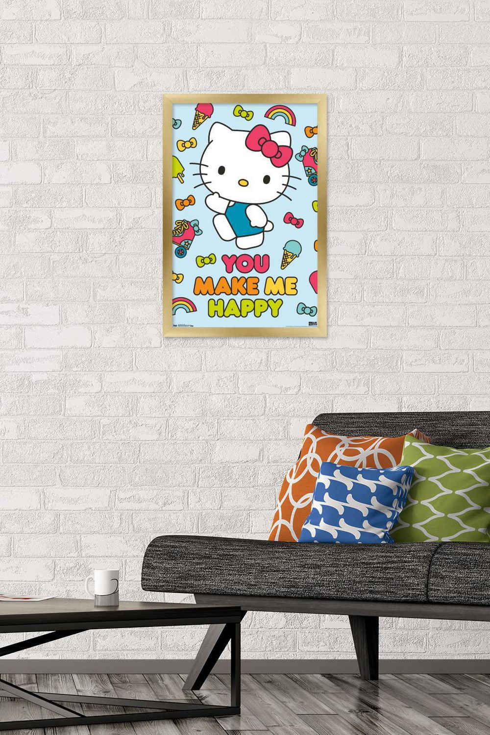 Hello Kitty - Happy Wall Poster