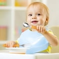 thumbnail image 5 of 304 Stainless Steel Children's Fork Spoon-piece Set With Handle Baby Eating Spoon Training Chopstick Set, 5 of 5