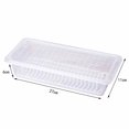 thumbnail image 4 of Freezer Container Clear Food Storage Container with Drain Plate & Lid for Fish, 4 of 10