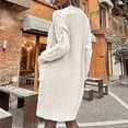 thumbnail image 4 of IMENGL Autumn winter loose solid alpaca wool sweater, White 3XL, Size M-3XL, 4 of 4