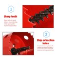 thumbnail image 4 of Transemion Red Easy To Replace Metal Drill Bits Hole Saw Kit And Durable For Long-term Convenient Compatible Φ90mm 1Set, 4 of 6