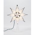 thumbnail image 1 of Holiday Time Clear Christmas Tree Topper, Silver-Trim Star, 8", 1 of 3