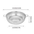 thumbnail image 2 of Staron Heavy Duty Stainless Steel Colander, Colander for Kitchen, 25.5cm Stainless Steel Mesh Strainer with Handle, Strainers for Kitchen, 2 of 4