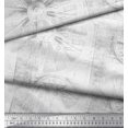 thumbnail image 3 of Soimoi Satin Silk Fabric Elephant & Wheel Panel Print Sewing Fabric Yard 42 Inch Wide, 3 of 3