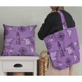 thumbnail image 5 of Soimoi Purple Rayon Crepe Fabric Direction Compass & Lighthouse Map Decor Fabric Printed Yard 46 Inch Wide, 5 of 5