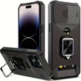 thumbnail image 4 of Premium Durable Shockproof Phone Case with Anti-Slip Grip, Metal Stand & Card Slot - Perfect for Hands-Free Use on IPhone 15 Pro Max, 14 Pro Max, 13 Pro Max, 12 Pro Max, 11 Pro Max Models, 4 of 5